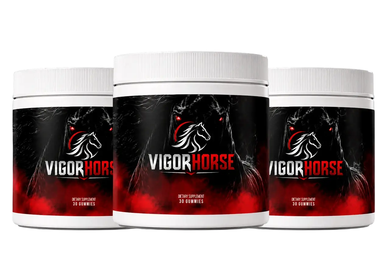 VigorHorse daily male vitality gummy bottles