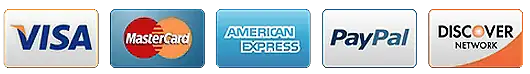 Accepted payment cards